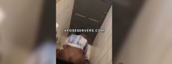 Instagram BÆƊƊI Caught Red Handed In Club Toilet Getting Banged By Unknown Man