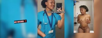 L£@ked Nvd£ Video Of Nigerian Nurse In UK Goes Viral After M@st¥rb@†!ng For Her Bøyfriend