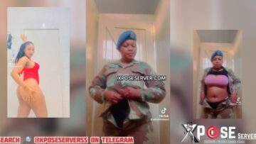 L£@k£d V!d£o Of SANDF Female Soldier Phindilesleper Who Str!pped N@ked On TikTok