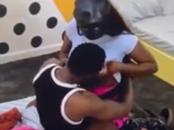 BBNaija Season 10: Trending Video Of Kayikunmi Caught On Camera Sucking Isabella’s Breasts On Live TV
