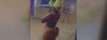 Næked Læks Video Of MFM Pastor’s Wife Zainab Bello Bathes Outside In Lagos Compound As Punishment As Hubby Pastor Orders It For Chatting With Side Guy!