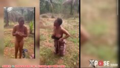 Leak Video Of Nsukka Girl Chidinma, Who Videotaped Her Roommate Sleeping Naked And Posted It Online, Only To Be Captured, Video And Beaten Up Naked In The Bush