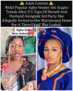 Leak Sextape Video Of Popular Herbal Vendor Sisi Alagbo Also Known As Eniola Fagbemi Caught In A Sextape With Her Husband And Another Woman