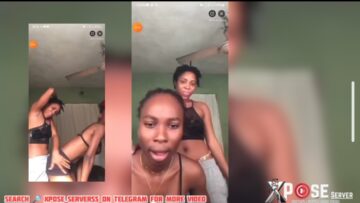 Leak Lesbian Video Of Two Sisters Ada And Chioma Fucking Themselves Live On Tiktok While People Watch In Abomination Video